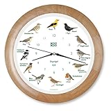 KOOKOO Singvögel Holz, Die Singende Vogeluhr, mit 12 heimischen...