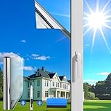 Evofensteere(44.5X200cm Silber) Fensterfolie Sonnenschutz Hitzeschutz innen...