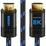 deleyCON 2m 8K HDMI 2.1 Kabel (48G, ULTRA Highspeed) 8K@60Hz 4K@120Hz...