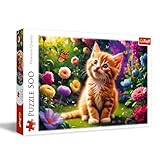 Trefl - Niedliche Katze - Puzzle 500 Elemente - DIY-Puzzle mit Tieren,...