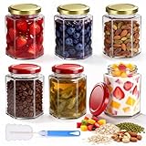 Hejo 6 Stück Marmeladengläser, für Einmachgläser mit Schraubdeckel,...