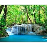 murando Fototapete Wasserfall 350x270 cm Vlies Tapeten Wandtapete XXL...