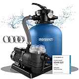 Monzana® Sandfilteranlage 13.200L/h bis 58.000L Pool Vorfilter...