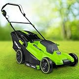 BRAST® Akku-Rasenmäher | 1-2X 20V Akku-Power mit 4,0Ah | 33-43cm...