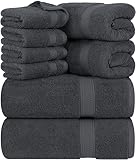 Utopia Towels 8 teilig Handtücher Set aus Baumwolle mit Aufhänger 2...