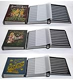 Goldhahn 3er Set - Antik - Alben 60 schwarze Seiten Briefmarken für...