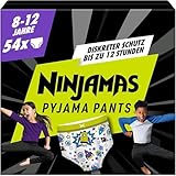 Ninjamas Pyjama Pants Raumschiff, 54 absorbierende Nachthöschen, 8 Jahre,...