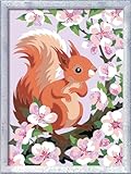 Ravensburger CreArt 20064 - Neugieriges Eichhörnchen - Malen nach Zahlen...
