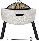 ZJFHEYUO Garten-Feuerstelle, Grillschale, Grillrost, Feuerstelle,...