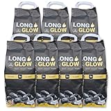 21kg (7x3kg) Long Glow Premium Grillbriketts Kohle Manufaktur Grillbrikett...