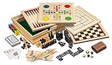 Philos 3099 - Holz-Spielesammlung, klein, mit 10 Spielmöglichkeiten