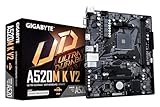 GIGABYTE A520M K V2 Mainboard - Unterstützt AMD Ryzen 5000 Serie AM4 CPUs,...