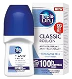 Triple Dry Antitranspirant Roll-On, 50 ml, Deo gegen starkes Schwitzen,...