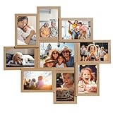 VictoR Bilderrahmen Collage Beige Holz mit 9 Bildern (8 x 10x15cm; 1 x...