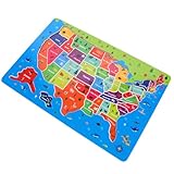 TOYANDONA Usa-Karten-Puzzlespielzeug Vereinigte Staaten Kinderpuzzles...