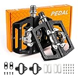 HONGYEA Pedali per bicicletta, pedali SPD antiscivolo in alluminio CNC a...