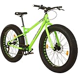 Galano 26 Zoll Fatman 4.0 Zoll Fat TYRE Fatbike, Farbe:neon grün