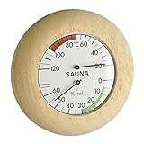TFA Dostmann Sauna Thermo-Hygrometer, 40.1028, hitzebeständig, in...