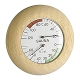 TFA Dostmann Sauna Thermo-Hygrometer, 40.1028, hitzebeständig, in...