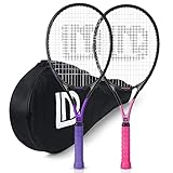 LUNNADE 27 Zoll Tennisschläger für Erwachsene, 2 Tennisschläger mit...