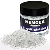 HEMOER 100g Kristall Zerkleinertes Glas zum Basteln, 2–4 mm...