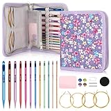 Coopay Tunesische Häkelnadel Set, 3,0-10mm Austauschbare Tunesische...