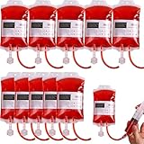 Lukinuo Blutbeutel für Getränke Halloween Drink Pouch IV Beutel für...