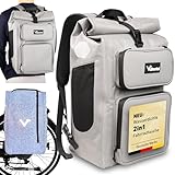 UrbanX® – Premium 2in1 Fahrradtasche & stylischer City-Rucksack –...