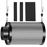 Hon&Guan Aktivkohlefilter 150mm/ 6 inch 200mm Lang, Kohlefilter 38mm Dickes...