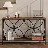 Tohomeor 120cm Konsolentisch mit Ablage, Schmaler Sofatisch, Flurtisch,...