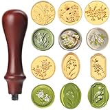 6 Stück Blumen Wachssiegel Stempel siegelstempel personalisiert...