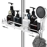 LOLYPOT Duschablage Ohne Bohren Teleskopisch 32-48cm, Duschablage zum...