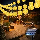 bitjam 18M Solar Lampions Außen Wetterfest, 40 LED Solar Lichterkette...