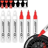 JUXINE PROFI-SET 6x Reifenmarkierungsstift | Ölbasierter Reifenstift für...