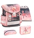 Belmil Classy Schulranzen Set 4 - teilig (403-13/AG/S) (Ballerina Black and...