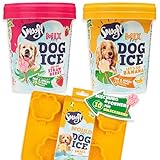 Hundeeis-Set – Smoofl 20-teiliges Sommer-Kit: vegane Erdbeer- und...