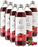LOOV Bio Wildcranberry-Saft, 100% Direktsaft aus frischen Bio-Cranberries,...