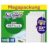 Swiffer Bodenwischer Nachfüllpackung, 120 Trockene Und 3 Feuchte...