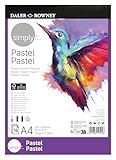 Daler-Rowney Simply Pastellpapier, 150 g/m², einseitig geleimter Block,...