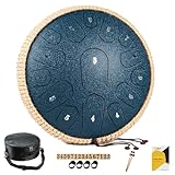 MeloBeat Zungentrommel 13 Zoll 15 Töne - Professionelles Steel Tongue Drum...