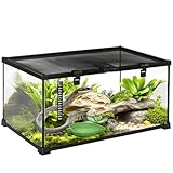 PawHut Terrarium für Reptilien Reptile Fütterungsbox Glasterrarium...
