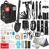Survival Kit, 250 Stück Survival Ausrüstung Erste Hilfe Kit mit...