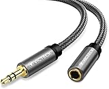 VICTECK Klinke Verlängerung, 2m Nylon 3.5mm Stereo Klinken Audio...