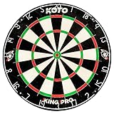 KOTO - King Pro Dartscheibe (Offizielle Turniermaße) Afrikanische Sisal &...