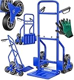 MASKO® Treppenkarre Sackkarre 200kg Transportkarre Treppensteiger...