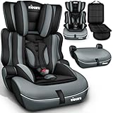 KIDUKU® Kindersitz 9-36 kg (1-12 Jahre) mit Kindersitzunterlage - Autositz...