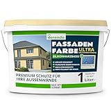 derendo Silikonharz Fassadenfarbe Gelb ULTRA Wetterschutz Sandgelb 1l...