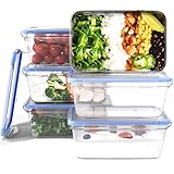 Classbach® Frischhaltedosen mit Deckel | 6er Set | 100% dicht | Meal Prep...