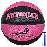 PATTONLEX Basketball Größe 6 Indoor Outdoor Leder Basketbälle für...