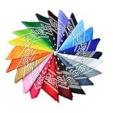 Luckwaii Bandana Halstücher für Damen Herren, Bandana kopftuch mit...